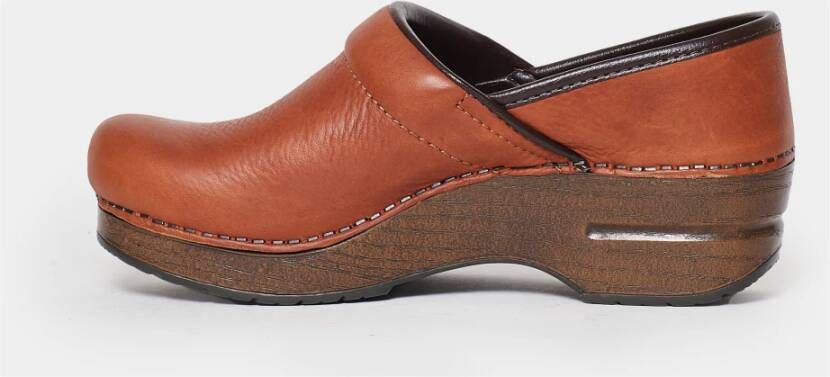 Dansko Stijlvolle Slip-On Leren Schoenen Brown Dames