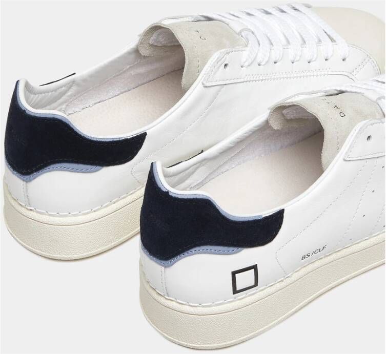 D.a.t.e. Base Calf Blauwe Sneakers White Heren