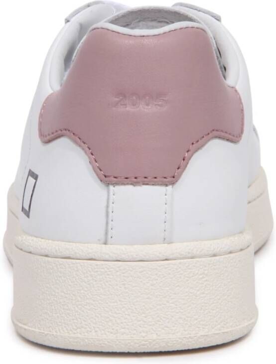 D.a.t.e. Base Leather White-Petal Sneakers