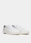 D.a.t.e. Witte Leren Sneakers met Gedurfde Zwarte Inzet White Heren - Thumbnail 10