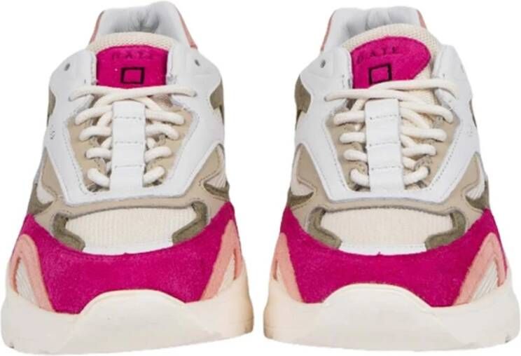 D.a.t.e. Beige en Fuchsia hardloopschoenen Multicolor Dames