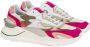 D.a.t.e. Witte leren sneaker met fuchsia details Multicolor Dames - Thumbnail 20