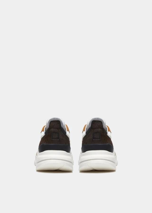 D.a.t.e. Beige hardloopschoen met oranje en lila accenten Multicolor Dames