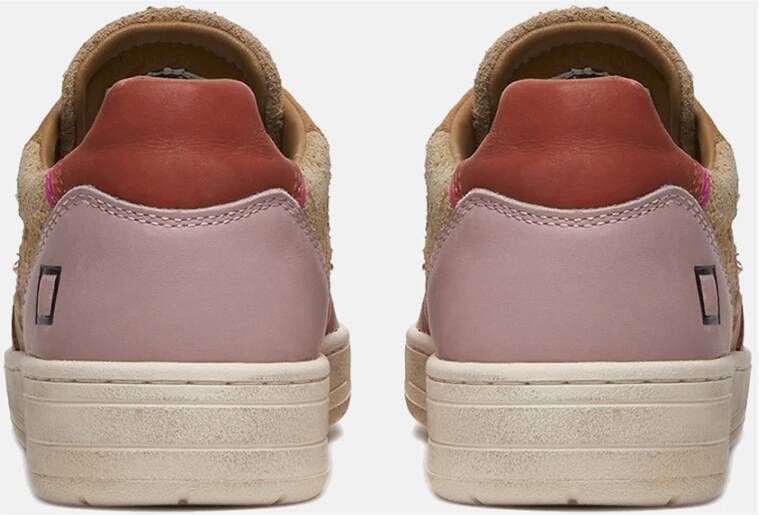D.a.t.e. Beige Nappa Leren Lage Sneakers Beige Dames
