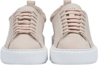 D.a.t.e. Beige Sfera Sneakers met Bontafwerking Beige Dames