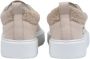 D.a.t.e. Beige Leren Sneakers met Teddy Stof Inzet Beige Dames - Thumbnail 4