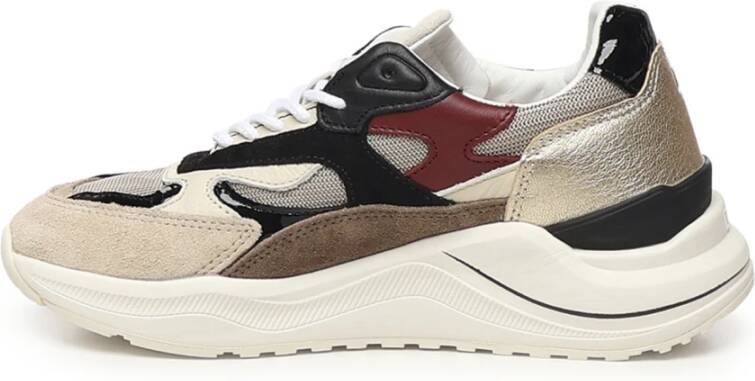 D.a.t.e. Beige Sneakers Fuga Dragon