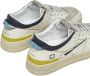 D.a.t.e. Rode leren sneaker met geperforeerde neus White Heren - Thumbnail 7