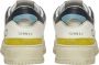 D.a.t.e. Rode leren sneaker met geperforeerde neus White Heren - Thumbnail 8