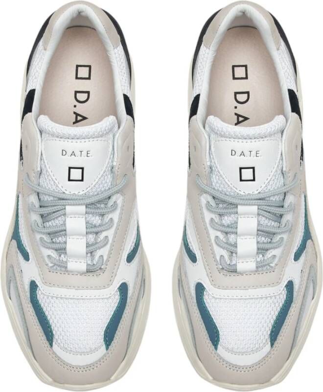 D.a.t.e. Stijlvolle Beige Sneakers voor Mannen Multicolor Heren