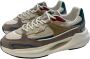 D.a.t.e. Beige Suède en Nylon Sneakers Beige Heren - Thumbnail 3