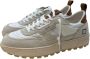 D.a.t.e. Beige Suède en Wit Nylon Sneakers White Heren - Thumbnail 3