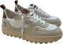 D.a.t.e. Beige Suède en Wit Nylon Sneakers White Heren - Thumbnail 4