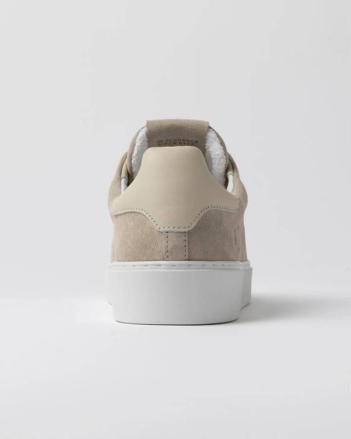 D.a.t.e. Beige Suède Lage Sneakers