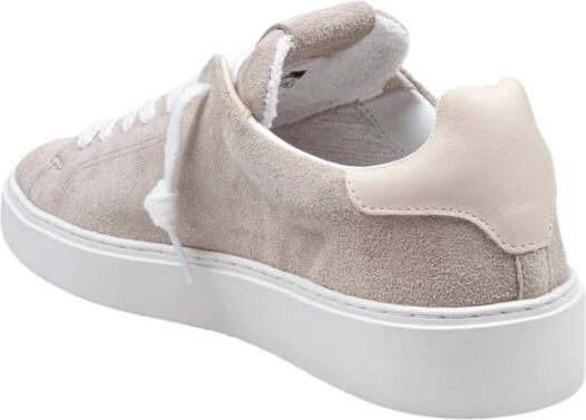 D.a.t.e. Beige Suède Sneakers