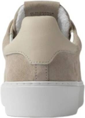 D.a.t.e. Beige Suède Sneakers met Leren Detail Beige Heren