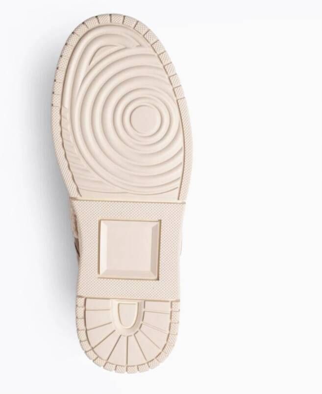 D.a.t.e. Beige Teddy Fur Sneakers