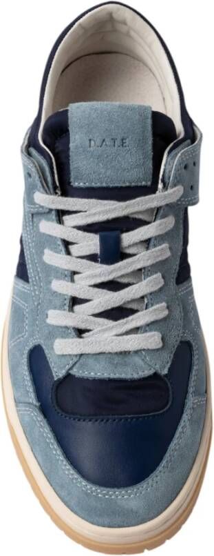 D.a.t.e. Blue Sneaker Torneo Collar Mono