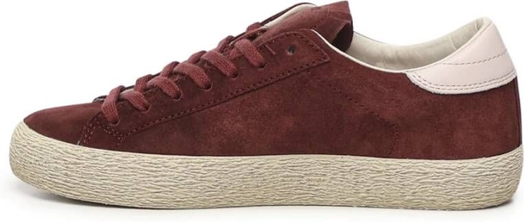 D.a.t.e. Bordeaux Sneakers Hill Low Suede