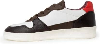 D.a.t.e. Bruine Leren Veterschoenen Multicolor Heren