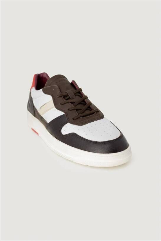 D.a.t.e. Bruine Leren Veterschoenen Multicolor Heren