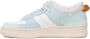 D.a.t.e. Wit-Turquoise Leren Sneakers Multicolor Dames - Thumbnail 7