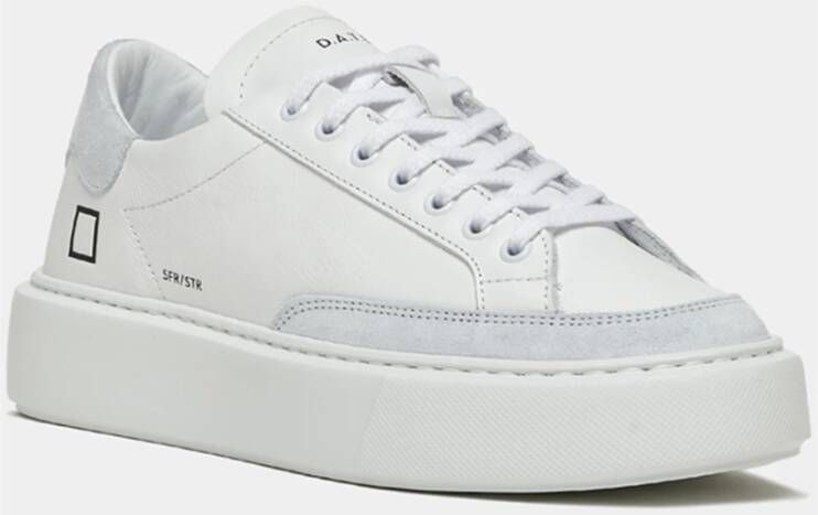 D.a.t.e. Cloud White Leren Sneakers White Dames