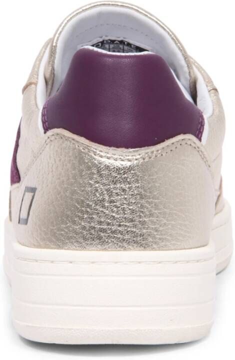 D.a.t.e. Court 2.0 Laminated Platinum Sneakers