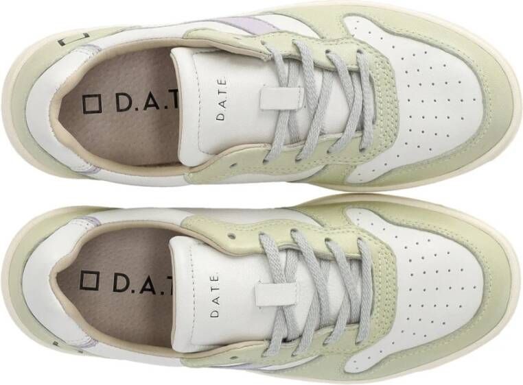 D.a.t.e. Court 2.0 Soft Wit Mint Sneaker White Heren