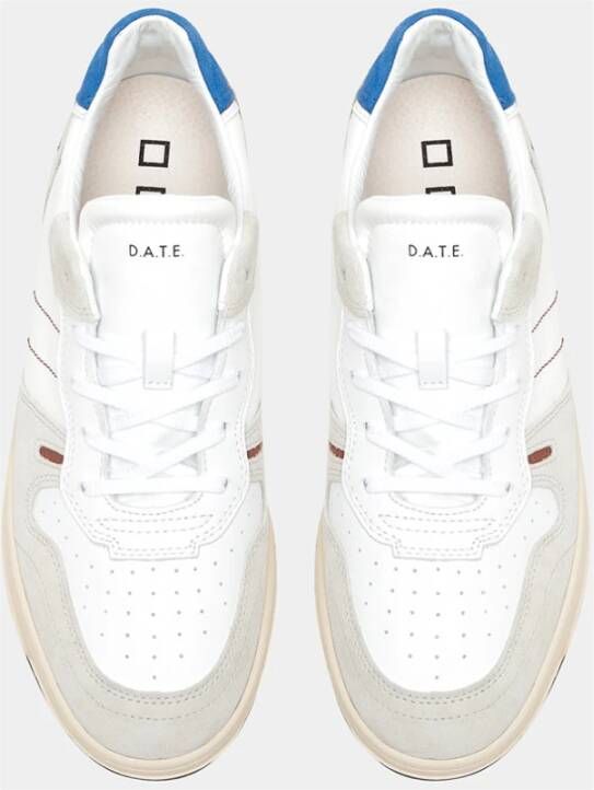 D.a.t.e. Court 2.0 Wit Blauw Sneakers Multicolor Heren