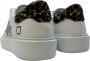 D.a.t.e. Dierenprint Leren Sneakers White Dames - Thumbnail 4