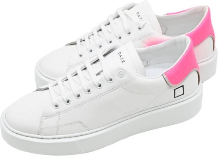 D.a.t.e. Witte Fuxia Sneakers voor Vrouwen Multicolor Dames