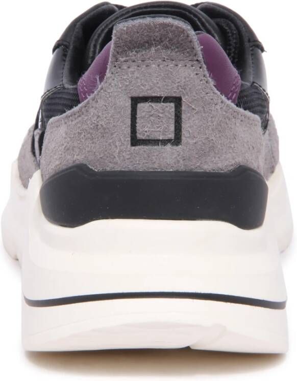 D.a.t.e. Fuga Hairy Black Shoes