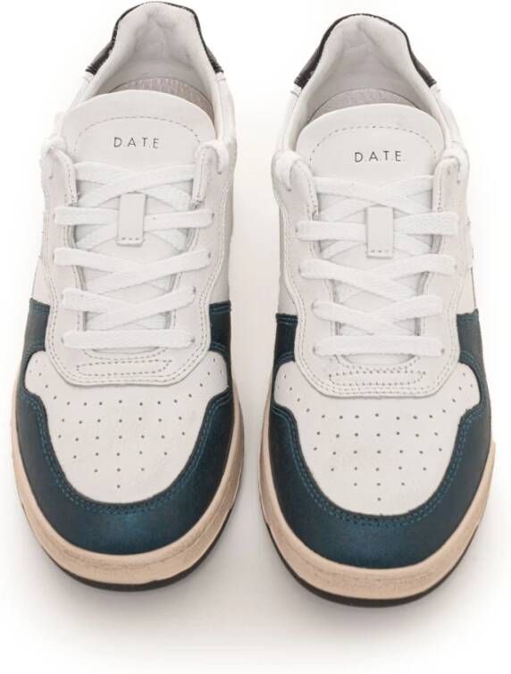 D.a.t.e. Gelamineerde Sneakers met Veters Blue Dames