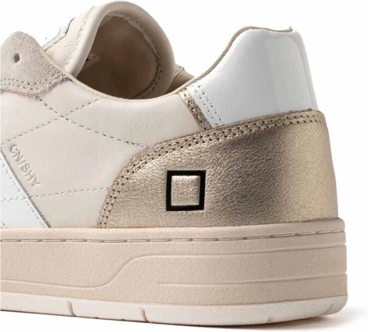 D.a.t.e. Geperforeerde leren sneakers