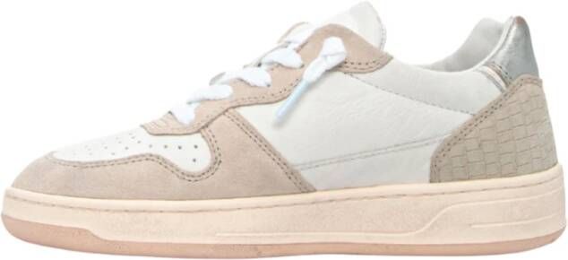 D.a.t.e. Geperforeerde Sneakers met Zilveren Detail