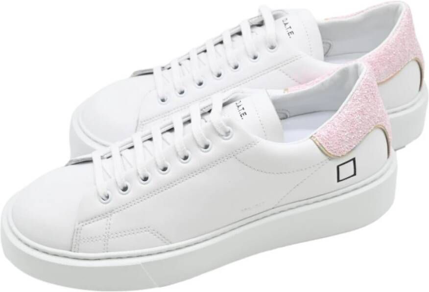D.a.t.e. Sprankelende Wit Roze Sneakers Vrouwen Multicolor Dames