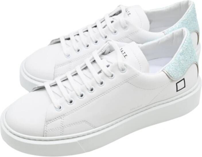 D.a.t.e. Glitter White Sky Sneakers Multicolor Dames
