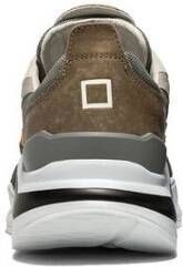 D.a.t.e. Grijze Leren Sneaker met Rubberen Zool