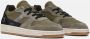 D.a.t.e. Groene Leren Sneakers met Grijze Suede Inzetstukken Green Heren - Thumbnail 2