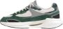 D.a.t.e. Groene suède lage sneakers met wit nylon Multicolor Heren - Thumbnail 8
