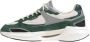 D.a.t.e. Groene suède lage sneakers met wit nylon Multicolor Heren - Thumbnail 17