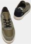 D.a.t.e. Groene Leren Sneakers met Grijze Suede Inzetstukken Green Heren - Thumbnail 5
