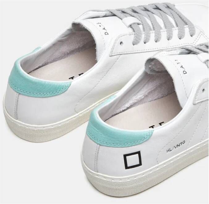 D.a.t.e. Groene Leren Sneakers White Dames