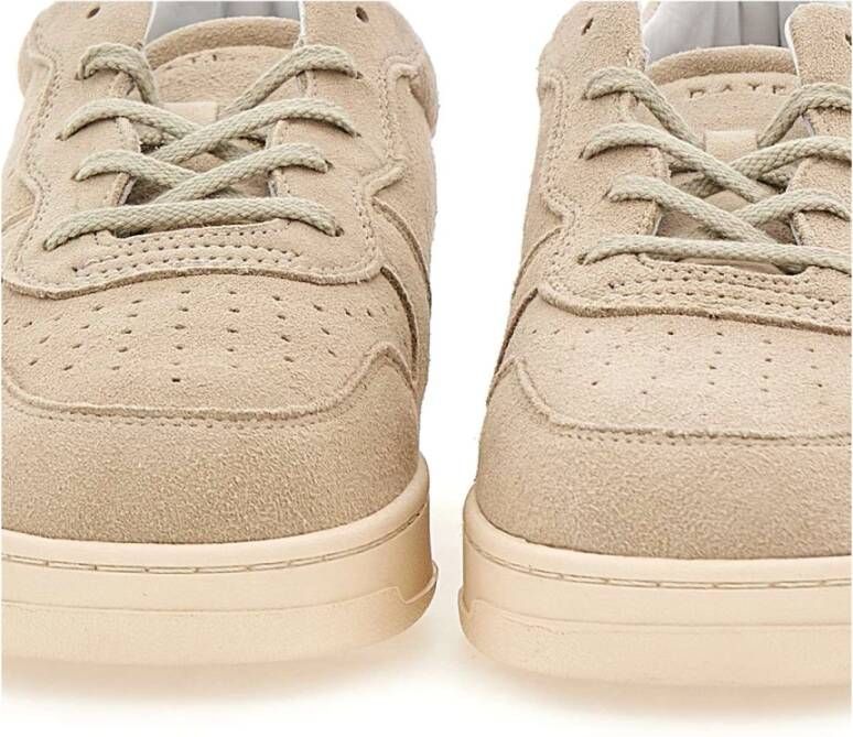 D.a.t.e. Heren Beige Suède Sneakers Beige Heren