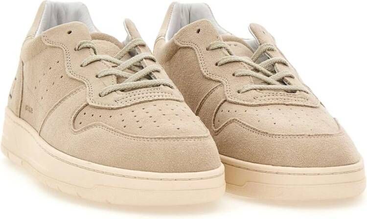 D.a.t.e. Heren Beige Suède Sneakers Beige Heren