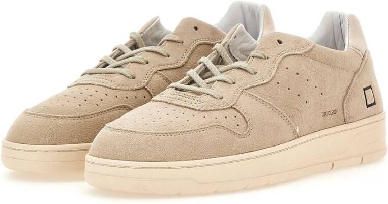 D.a.t.e. Heren Beige Suède Sneakers Beige Heren