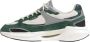 D.a.t.e. Groene suède lage sneakers met wit nylon Multicolor Heren - Thumbnail 12