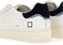 D.a.t.e. Witte Sneakers met Crèmewitte Rubberen Neus en Suède Tong White Heren - Thumbnail 10