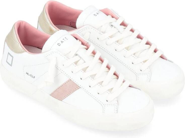 D.a.t.e. Hill Low Calf White Platinum Sneakers
